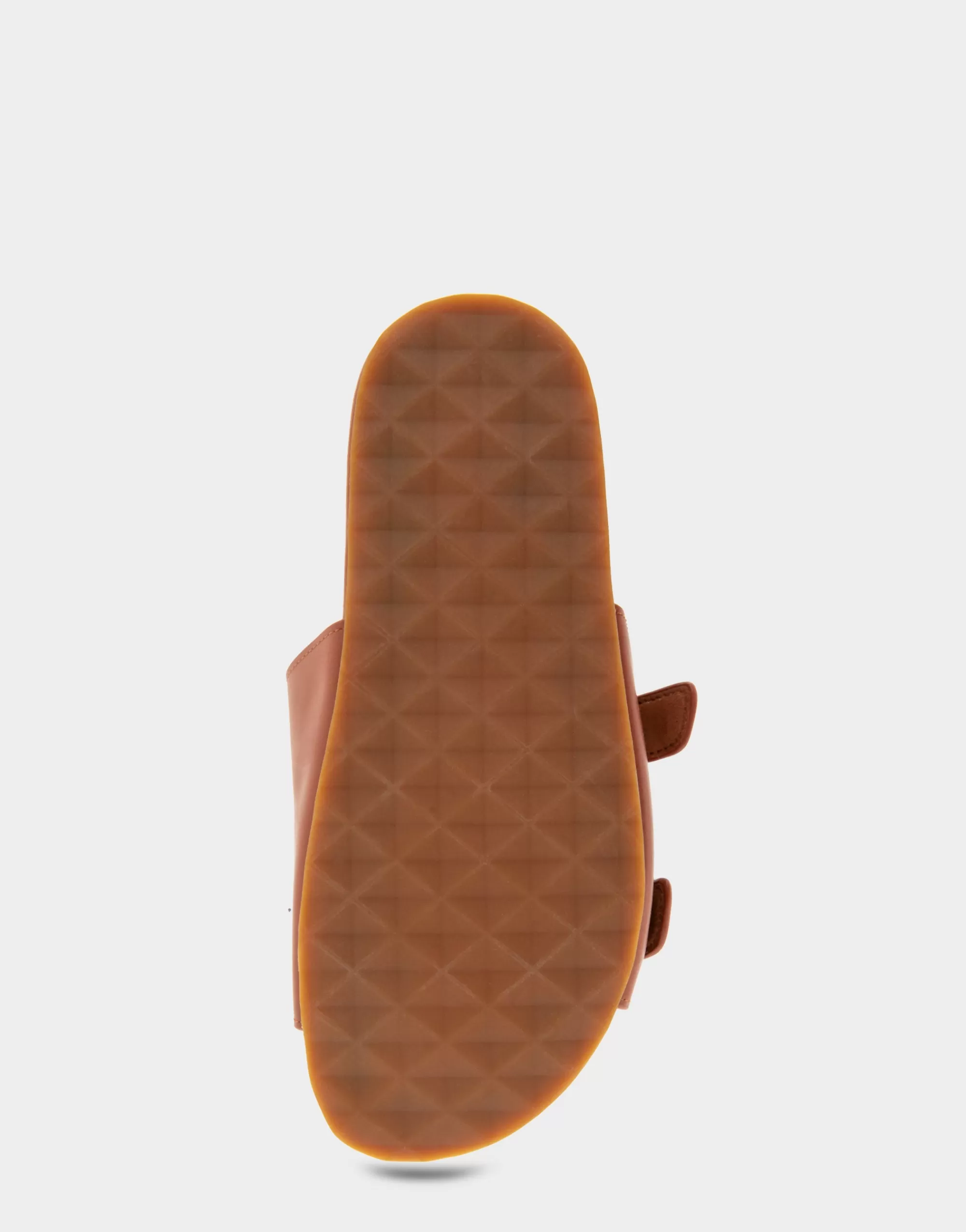 Aerosoles Flats*Comfortable Women's Two Band Molded Footbed Sandal in Gingerbread Leather