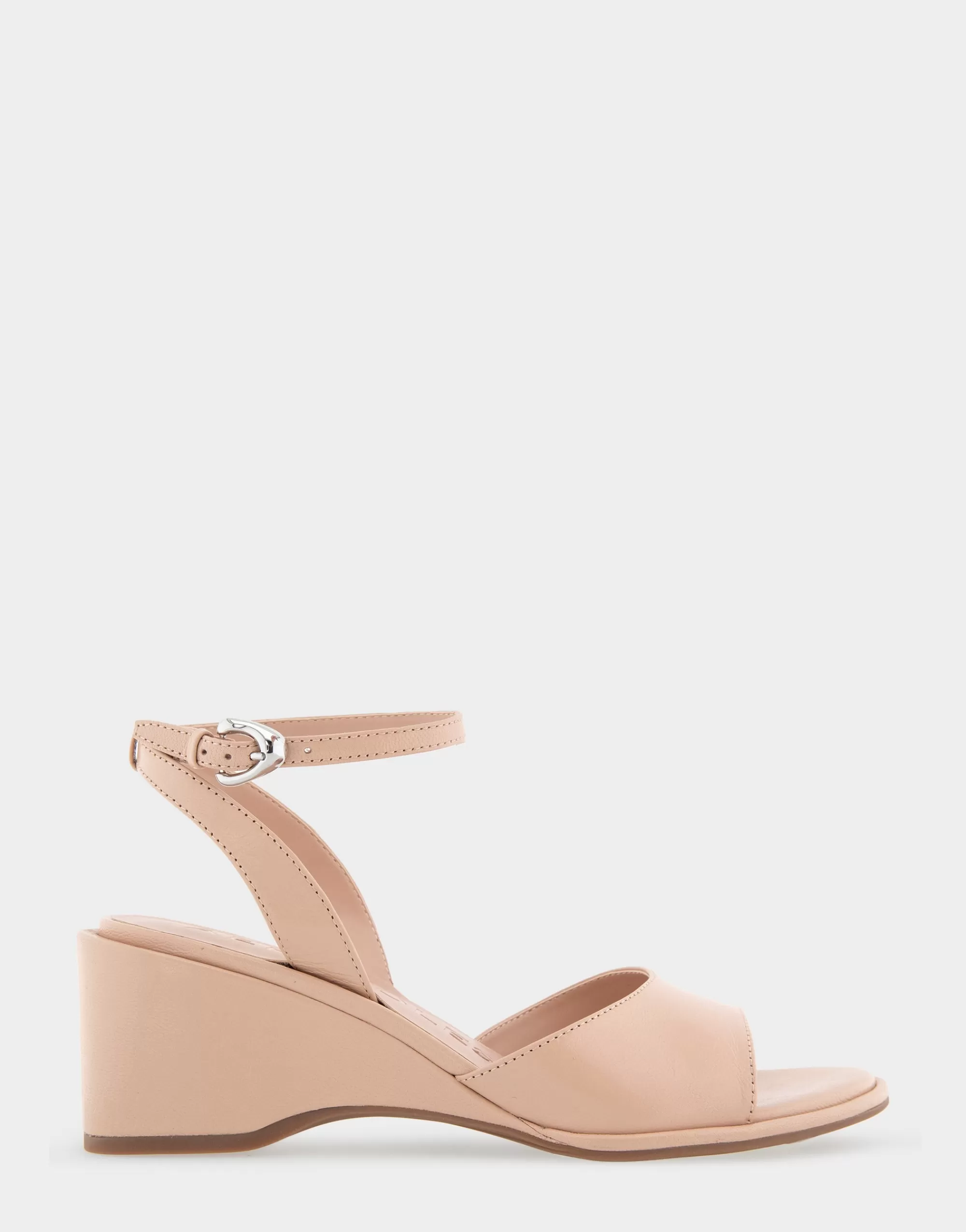Aerosoles Dress | Wedges*Comfortable Women's Two Piece Ankle Strap Wedge Sandal in Cipria Leather