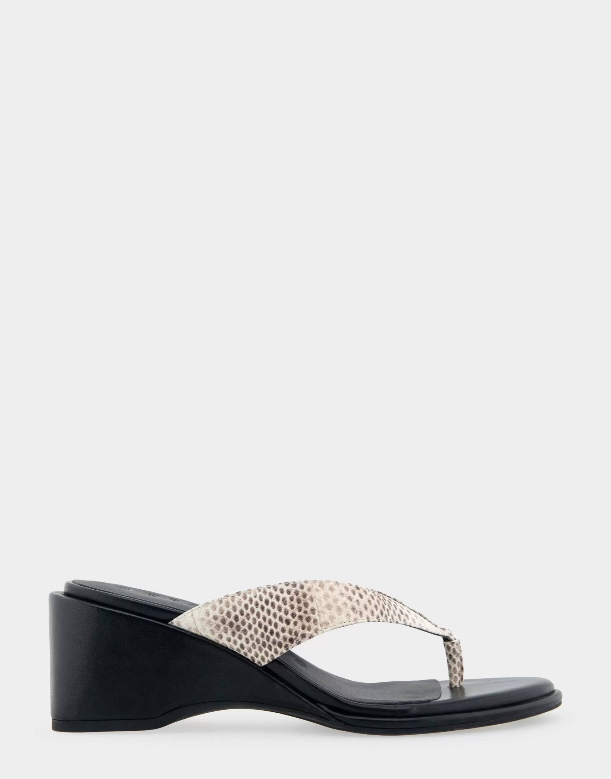 Aerosoles Dress | Wedges*Comfortable Women's Wedge Thong Sandal in Roccia Snake Print Leather