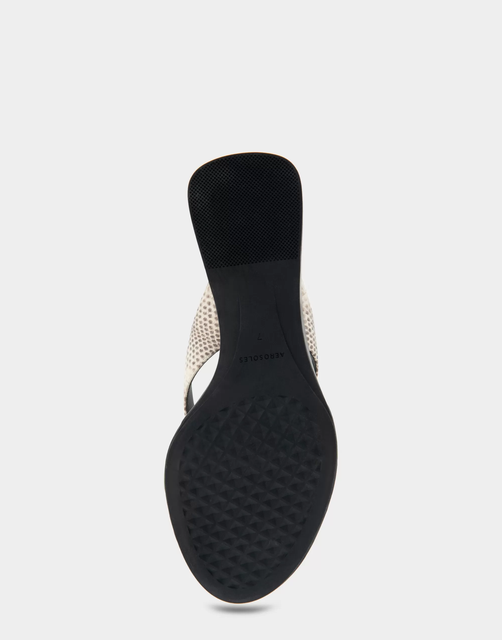 Aerosoles Dress | Wedges*Comfortable Women's Wedge Thong Sandal in Roccia Snake Print Leather